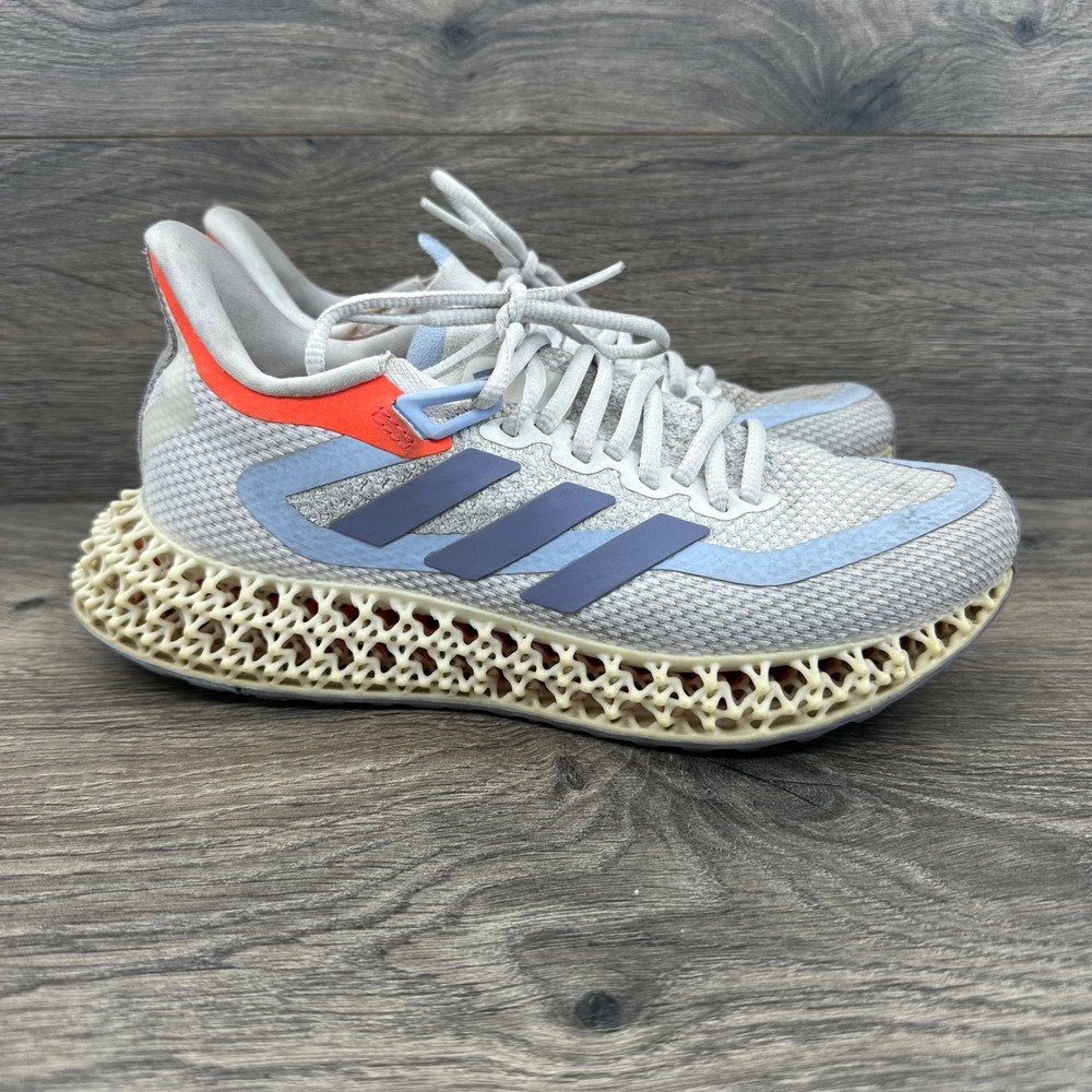 Adidas 4DFWD 2 Running Shoes Womens Size 6 Grey Blue Orange HP7646 3D Midsole